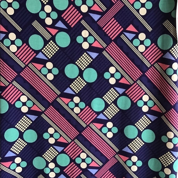 LuLaRoe Geometric Retro Print Boho Style Dress - Picture 3 of 5